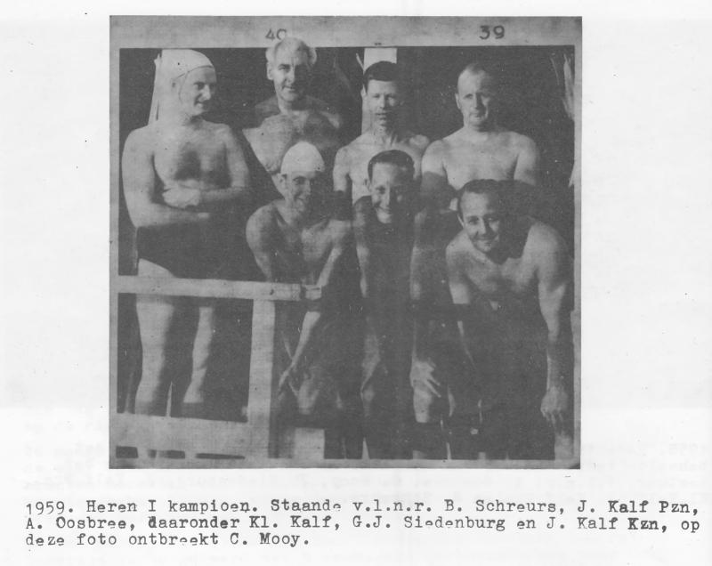 Heren 1 kampioen 1959